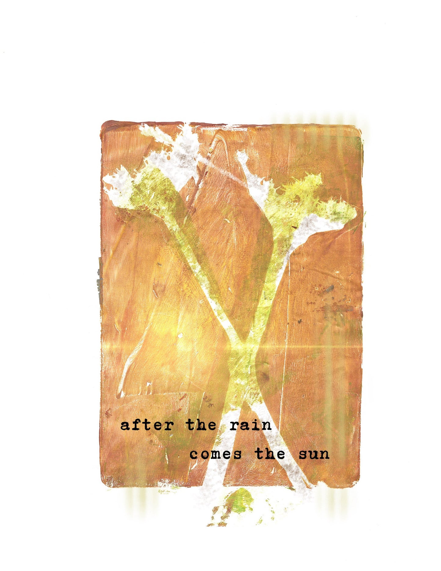 After the rain comes the sun - Premium Greeting Card