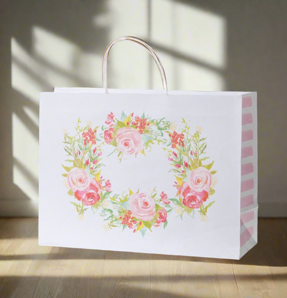 Large Gift Bag Set - Roses