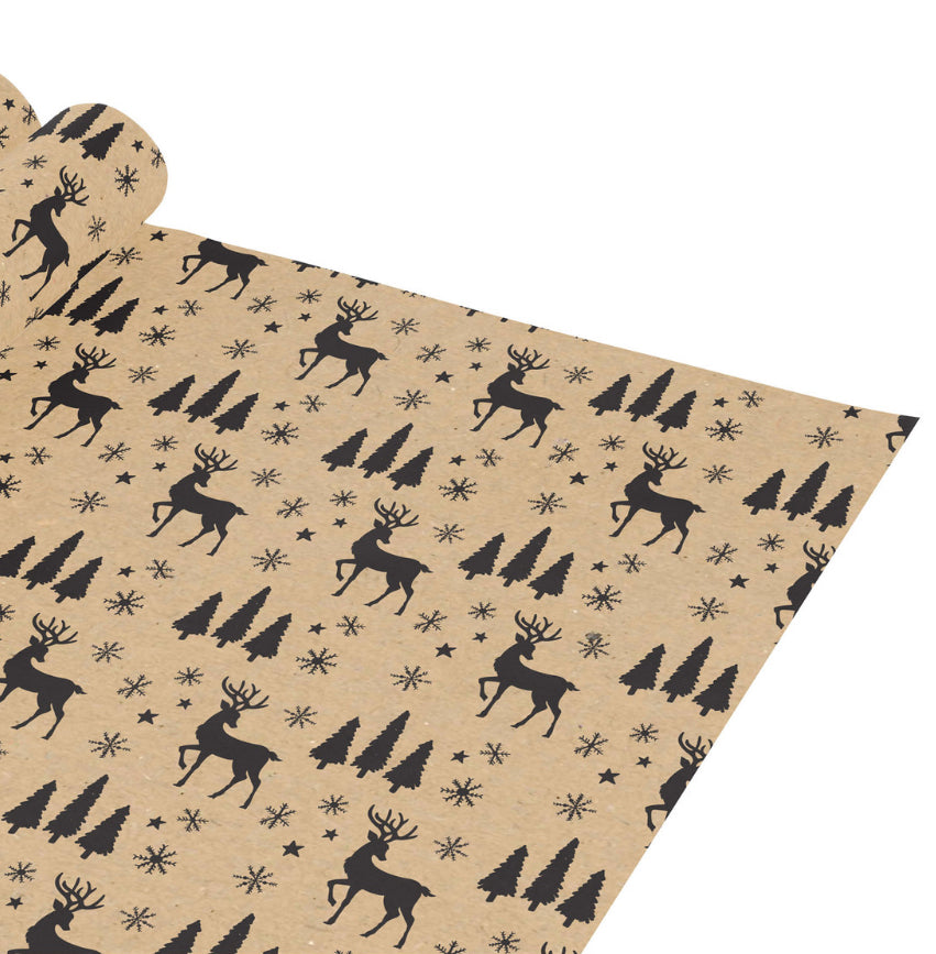 Wrapping paper - 50ft roll - Deer