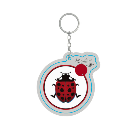 Berries & Wings Keychain - Ladybug