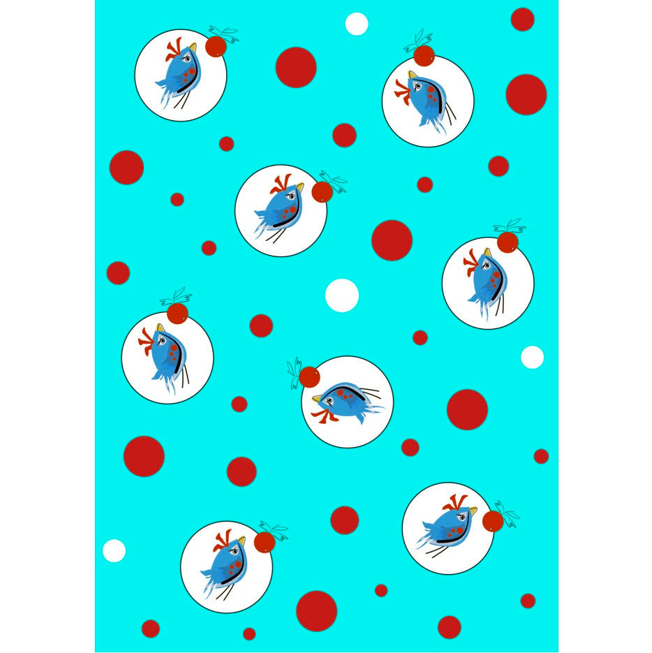 Berries & Wings Gift Wrap Set